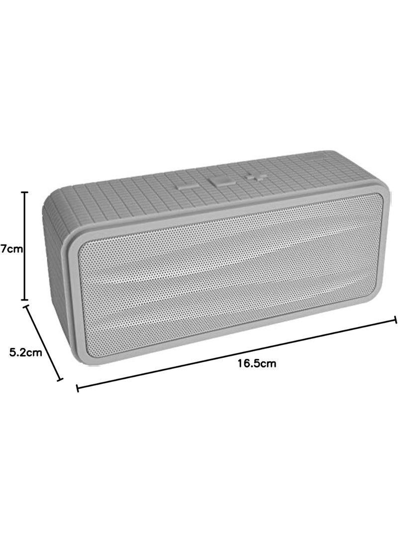 ديفوم أون بيت 200 مكبر صوت بلوتوث محمول، صوت ستيريو لاسلكي، بطارية قابلة لإعادة الشحن، رمادي - Image 2